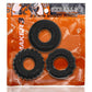 Oxballs Bonemaker Cock Ring Kit - Black - 3 Pack