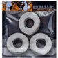 Oxballs Fat Willy Jumbo Cock Ring - Clear - 3 Pack
