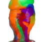 Oxballs Honcho-2 Silicone Anal Plug - Multicolor/Rainbow - Medium