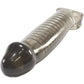 Oxballs Muscle Textured Cock Sheath Penis Extender - Smoke