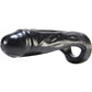 Oxballs Thug Penetrator Dildo and Cock Ring - Black - 7in