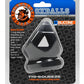 Oxballs Tri-Squeeze Silicone 3-Ring Ball Stretching Sling - Black