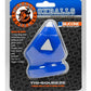 Oxballs Tri-Squeeze Silicone 3-Ring Ball Stretching Sling - Blue