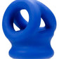 Oxballs Tri-Squeeze Silicone 3-Ring Ball Stretching Sling - Blue