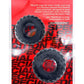 Oxballs Truckt Plus+ Silicone Cock Ring (2 Pack) - Night Edition - Black
