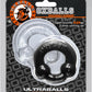 Oxballs Ultraballs Cock Ring - Black/Clear - 2 Pack/Set