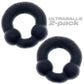 Oxballs Ultraballs Cock Ring Set (2 Pack)- Night Edition