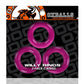 Oxballs Willy Rings Cock Rings - Pink - 3 Pack