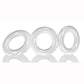 Oxballs Willy Rings Cock Rings - White - 3 Pack