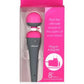 Palmpower Body Silicone Wand Massager - Gray/Pink