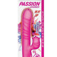 Passion Grabber Heat Up Rechargeable Silicone Rabbit Vibrator - Pink