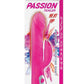 Passion Tickler Heat Up Rechargeable Silicone Rabbit Vibrator - Pink