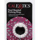 Pearl Beaded Prolong Silicone Cock Ring - White