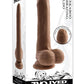Peek A Boo Vibrating Rechargeable Silicone Dildo - Chocolate