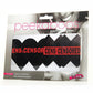 Peekaboo Censored Hearts and X Pasties - Black/Red