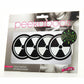 Peekaboo Glow In The Dark Hazmat Pasties - Black/Green