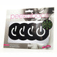 Peekaboo Glow In The Dark Power Button Pasties - Black/Green