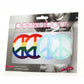 Peekaboo Pride Peace Signs Pasties - Rainbow