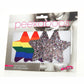 Peekaboo Pride Rainbow Glitter Stars Pasties - Rainbow