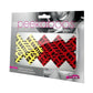 Peekaboos Caution X Pasties - Red/Yellow
