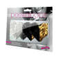 Peekaboos Reversilbe Sequin Hearts Pasties - Black/Gold