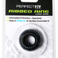 Perfect Fit Ribbed Ring Cock Ring - Black