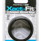 Perfect Fit Xact-Fit Silicone Ring Kit - Lg /XL - Black - 3 Pack