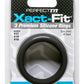Perfect Fit Xact-Fit Silicone Ring Kit - Md/Lg - Black - 3 Pack