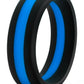 Performance Silicone Go Pro Cock Ring - Black/Blue/Multicolor
