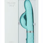 Pillow Talk Lively Silicone Rechargeable Dual Motor Massager with Swarovski - Crystal/Teal