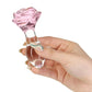 Pillow Talk Rosy Glass Anal Plug