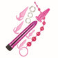 Pink Elite Collection Vibrating Anal Play Kit