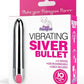 Pink Pussycat Rechargeable Vibrating Bullet - Silver