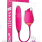 Pink Pussycat Vibrating Licking Rechargeable Silicone Rose with Remote - Pink