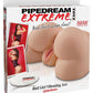 Pipedream Extreme Toyz Bad Girl Vibrating Ass Masturbator - Pussy and Butt - Flesh/Vanilla