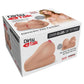 Pipedream Extreme Toyz Rechargeable Dirty Talk Interactive Titty Fuck-Her Vibrating Masturbator - Boobs and Pussy