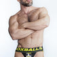 Pisspig 3d Rubber Urinal Jock - Black/Yellow - Medium