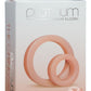 Platinum Premium Silicone The Cock Rings Dual - Vanilla/White - 2 Piece Kit/Pack