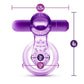 Play with Me Lick It Vibrating Double Strap Cock Ring