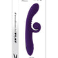 Playboy Curlicue Rechargeable Silicone Rabbit Vibrator - Purple