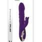 Playboy Hop to It Rechargeable Silicone Rabbit Vibrator - Purple