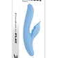 Playboy In Bloom Rechargeable Silicone Heating Dual Vibrator - Blue
