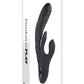 Playboy Rapid Rabbit Rechargeable Silicone Vibrator - Black