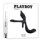 Playboy The 3 Way Rechargeable Silicone Cock Ring - Black