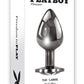 Playboy Tux Metal Anal Plug - Black/Metal - Large