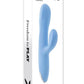 Playboy Up and Away Rechargeable Silicone Rabbit Vibrator - Blue