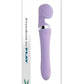 Playboy Vibrato Rechargeable Silicone Dual Ended Wand - Purple