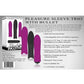 Pleasure Silicone Sleeve Trio with Bullet Kit