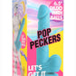 Pop Peckers Dildo with Balls - Blue - 6.5in