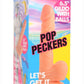 Pop Peckers Dildo with Balls - Vanilla - 6.5in